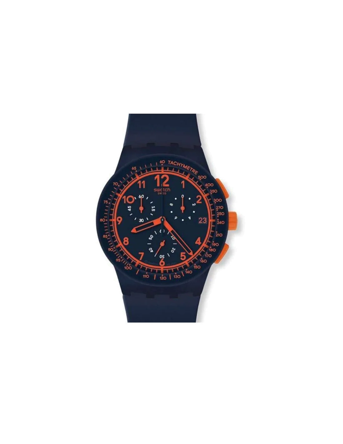 Montre Swatch Classic SUSN401 Noire Unisexe à Cadran Bleu