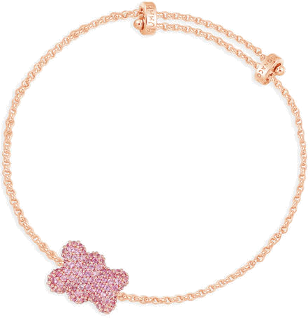 Bracelet APM Monaco ajustable Yummy Bear Baby Manu plaqué or rose