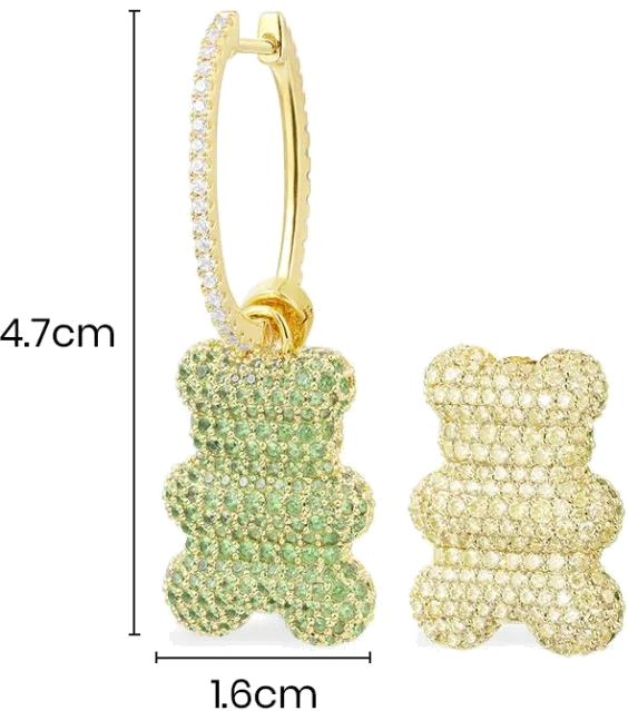 Boucle d'oreille clip individuelle APM Monaco Yummy Bear Wonderland en or jaune - Réf. YE14055XLIY vue 3