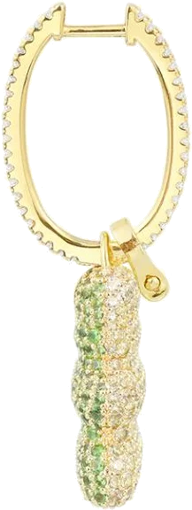 Boucle d'oreille clip individuelle APM Monaco Yummy Bear Wonderland en or jaune - Réf. YE14055XLIY