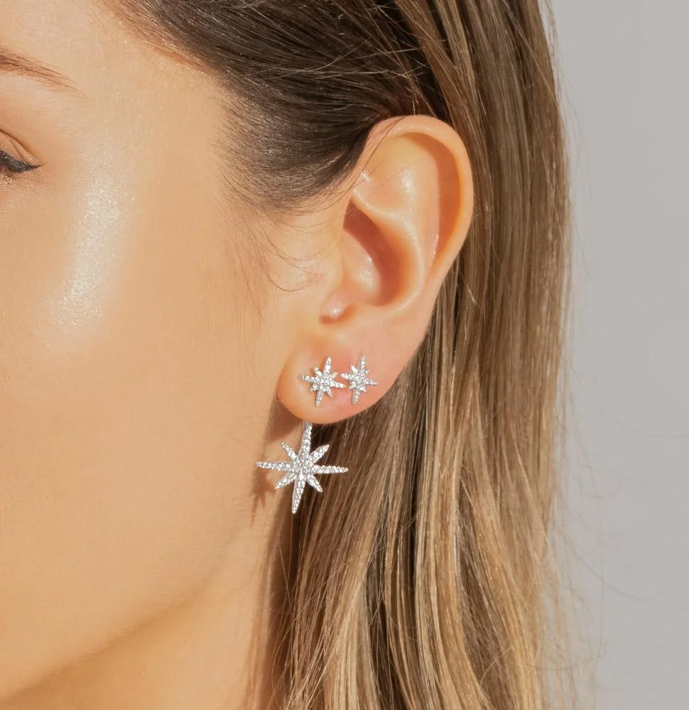 Boucles d'oreilles femme APM Monaco Météorites argent 925, référence AE10596OX vue 3