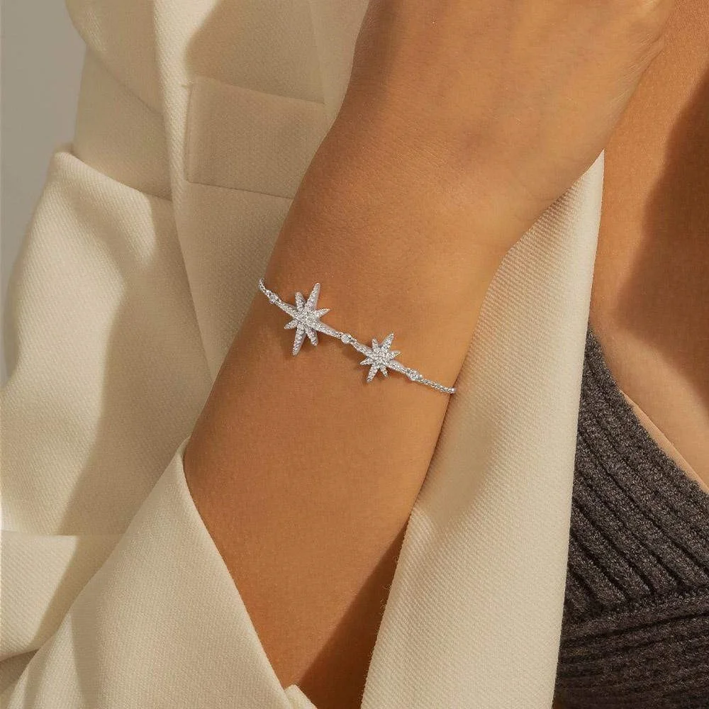 Bracelet ajustable femme APM Monaco Double Météorite en argent 925, réf. AB3325OX vue 3