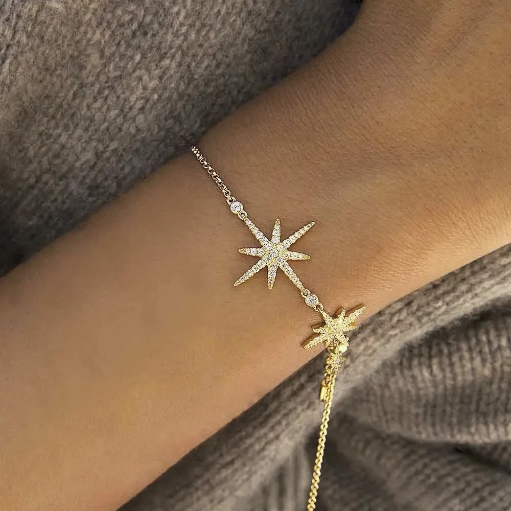 Bracelet ajustable APM Monaco Météorites en placage or jaune - Réf. AB4031OXY - Pour Femme vue 2