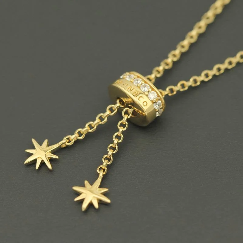 Bracelet ajustable APM Monaco Météorites en placage or jaune - Réf. AB4031OXY - Pour Femme vue 4