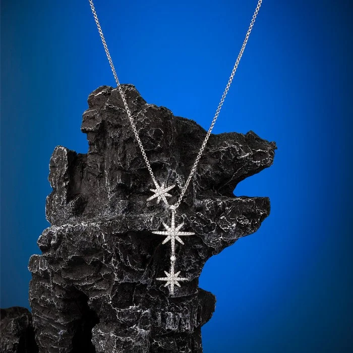 Collier pour Femme APM Monaco Triple Météorites en Argent 925 - Réf. AC3350OX vue 3