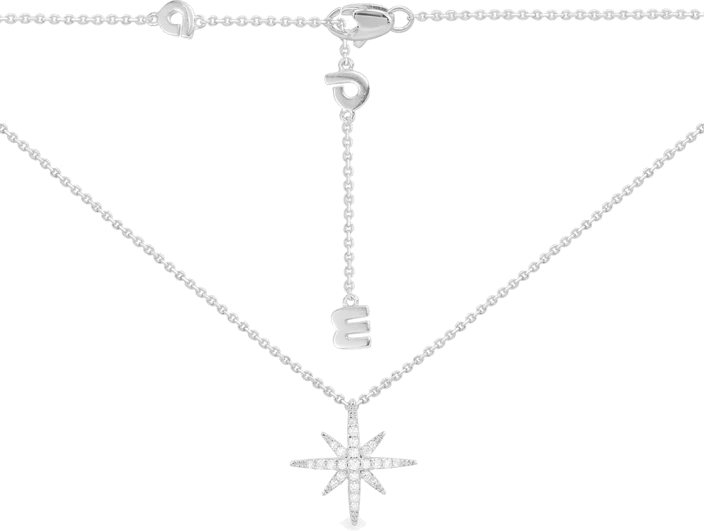 Collier ajustable pour femme APM Monaco Météorite Mini en argent 925, réf. AC6685OX