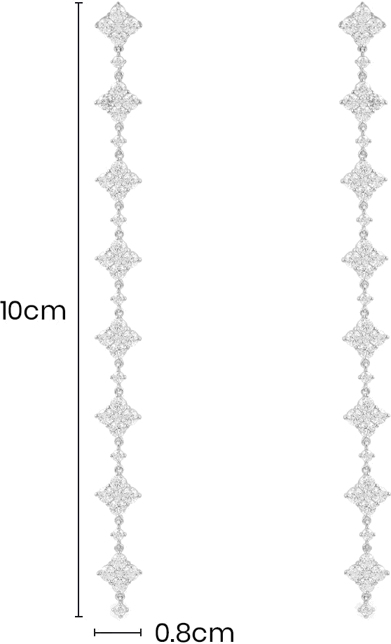 Boucles d'oreilles pendantes APM Monaco AE13740OX en argent 925 à étoiles et zirconium pour femme vue 3