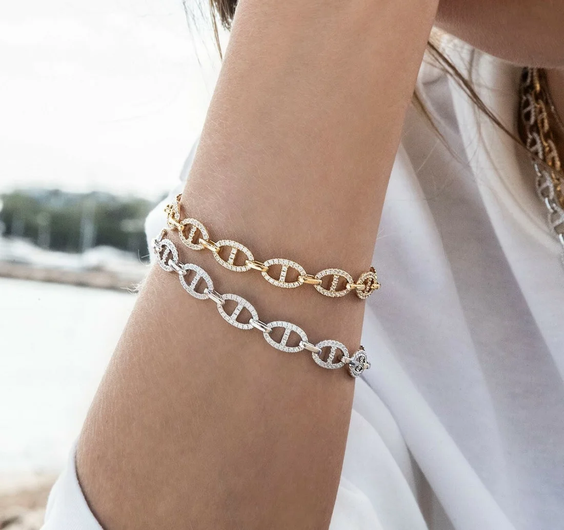 Bracelet Chaîne Femme APM Monaco Argent 925 - Réf. AB4573OX-S vue 3