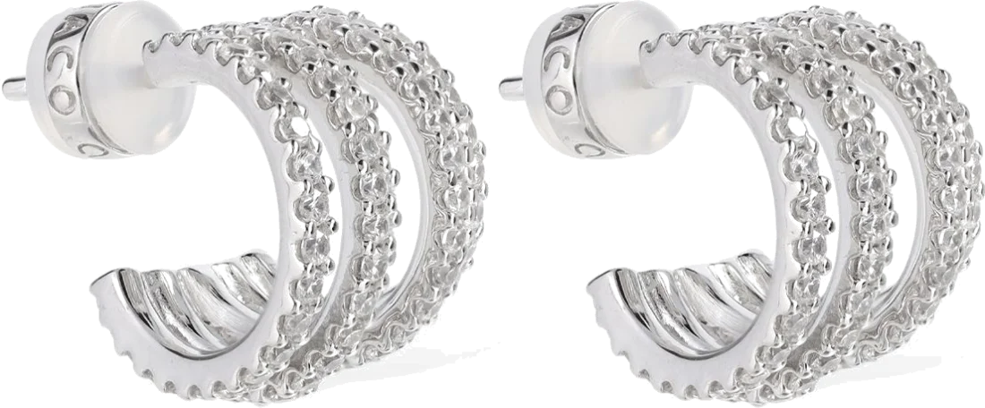 Boucles d'oreilles APM Monaco AE12695OX en argent 925 et zirconium pour femme vue 3