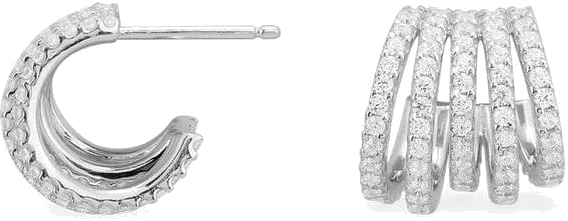 Boucles d'oreilles APM Monaco AE12695OX en argent 925 et zirconium pour femme