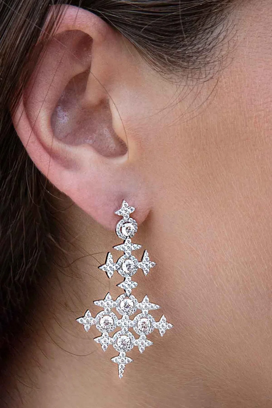 Boucles d'oreilles APM Monaco AE10964OX en argent 925, motif étoiles, pour femme vue 3