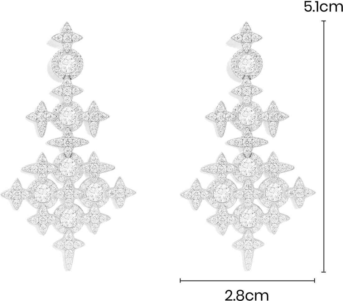 Boucles d'oreilles APM Monaco AE10964OX en argent 925, motif étoiles, pour femme vue 4