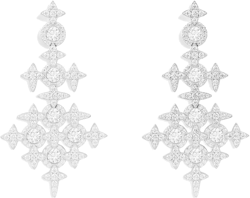 Boucles d'oreilles APM Monaco AE10964OX en argent 925, motif étoiles, pour femme