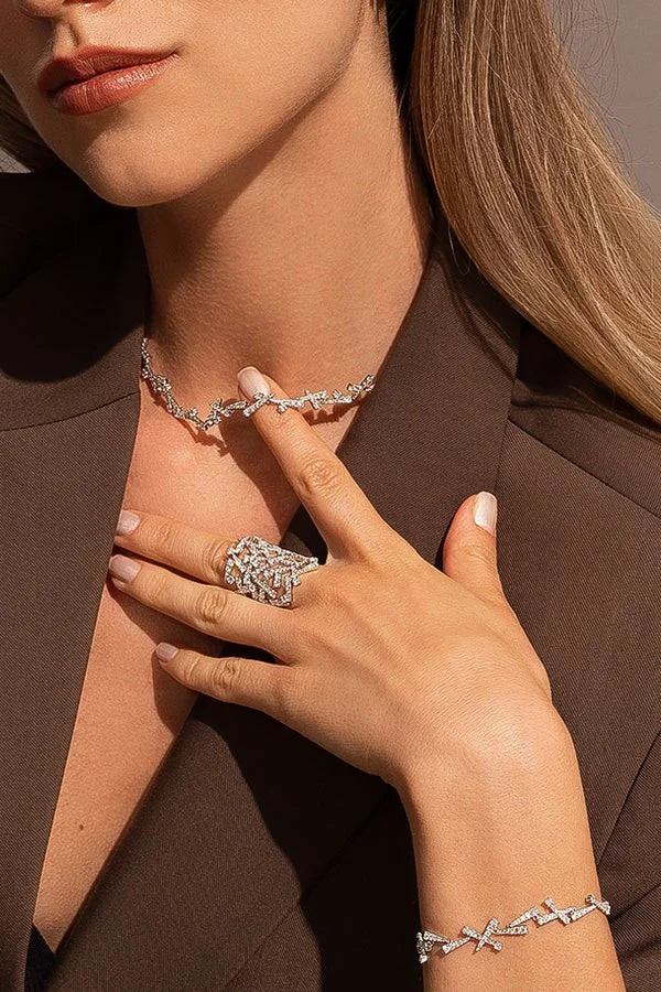 Boucles d'oreilles femme APM Monaco Up and Down en argent 925 - Réf. AC5533OX vue 2