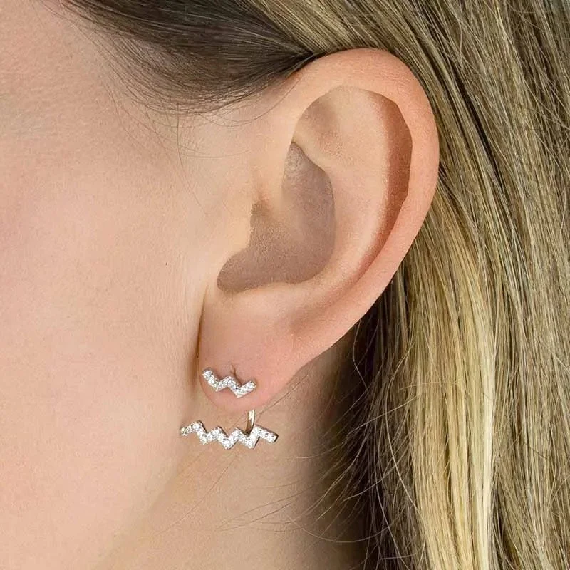 Boucle d'oreille Ear Cuff APM Monaco Éclat en Argent 925 - Réf. AE9990OX vue 5