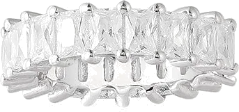 Boucle d'oreille individuelle APM Monaco AE12372OX en argent 925, cœur pavé de cristaux, pour femme vue 2