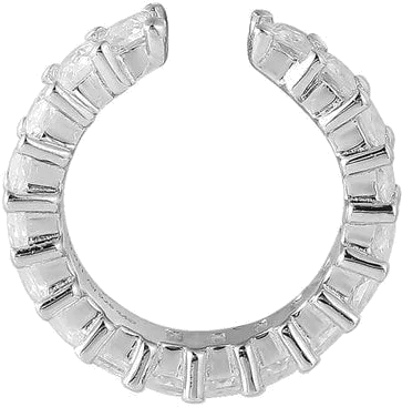 Boucle d'oreille individuelle APM Monaco AE12372OX en argent 925, cœur pavé de cristaux, pour femme