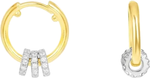 Boucles d'oreilles APM Monaco AE11606XRH plaqué or jaune pour femme