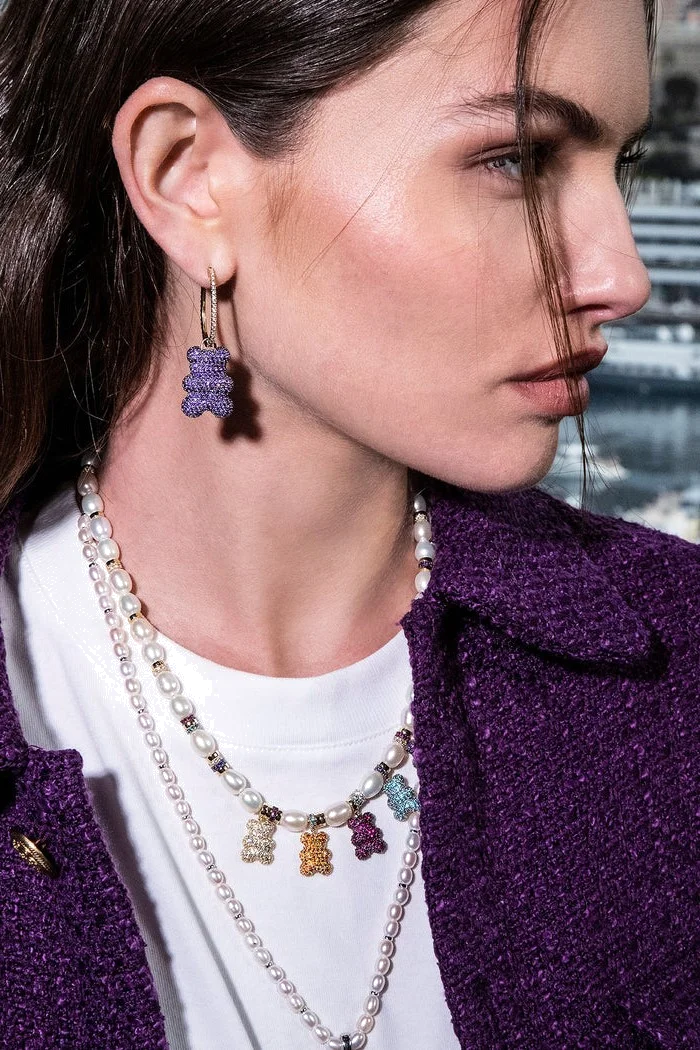 Collier fantaisie APM Monaco Yummy Bear multicolore avec perles - Réf. YC6171M-M vue 3