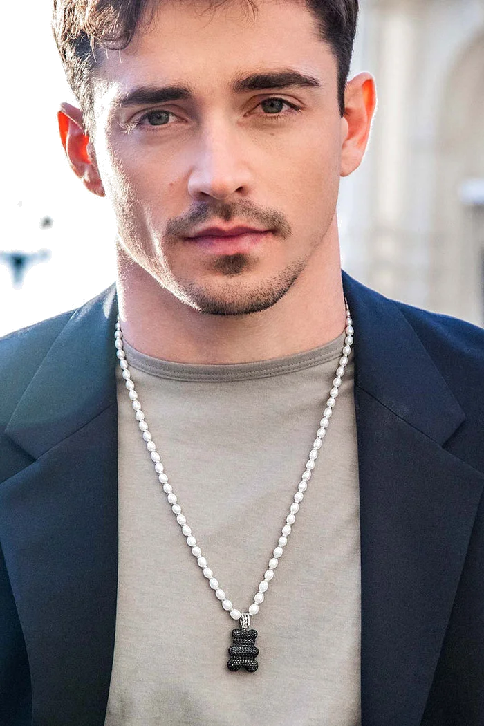 Collier APM Monaco Yummy Bear Mood XL en argent 925 AC6384M - Pendentif nounours avec perles vue 4