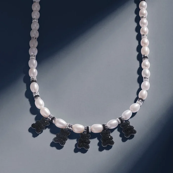 Collier ras-de-cou unisexe APM Monaco Yummy Bear Baby Mood en argent 925, réf. AC6894M-M vue 2