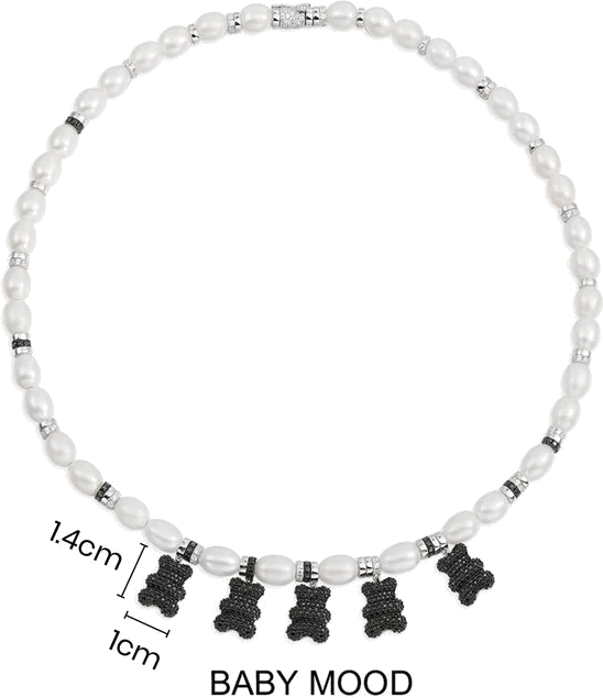 Collier ras-de-cou unisexe APM Monaco Yummy Bear Baby Mood en argent 925, réf. AC6894M-M vue 3