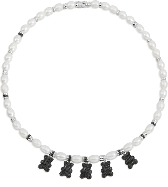 Collier ras-de-cou unisexe APM Monaco Yummy Bear Baby Mood en argent 925, réf. AC6894M-M