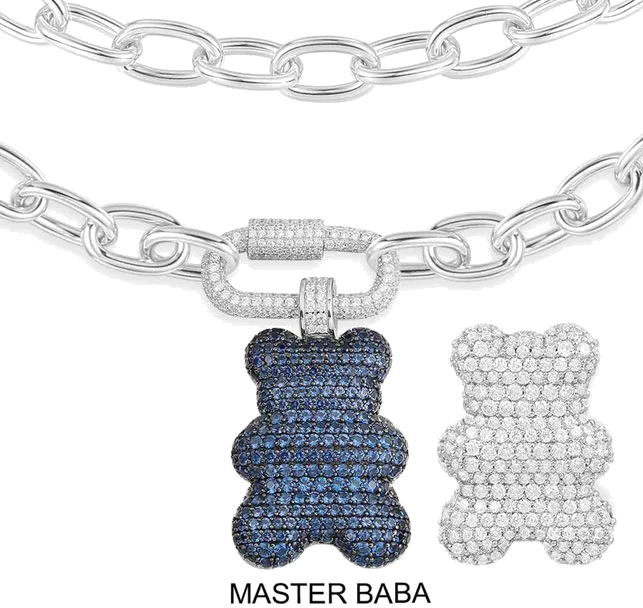 Collier ajustable APM Monaco Yummy Bear Master Baba en argent 925, réf. AC6895XKB vue 2
