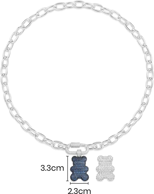 Collier ajustable APM Monaco Yummy Bear Master Baba en argent 925, réf. AC6895XKB vue 3