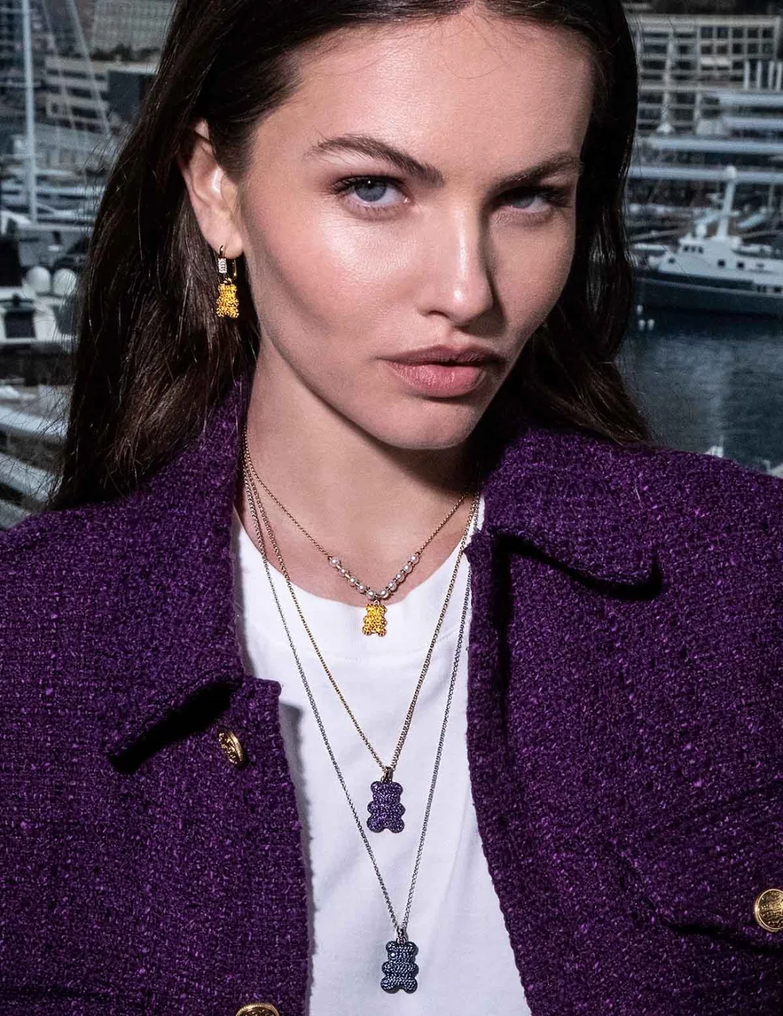 Collier unisexe APM Monaco YC6987OPL, ourson Yummy Bear Baby Juice en or jaune vue 2