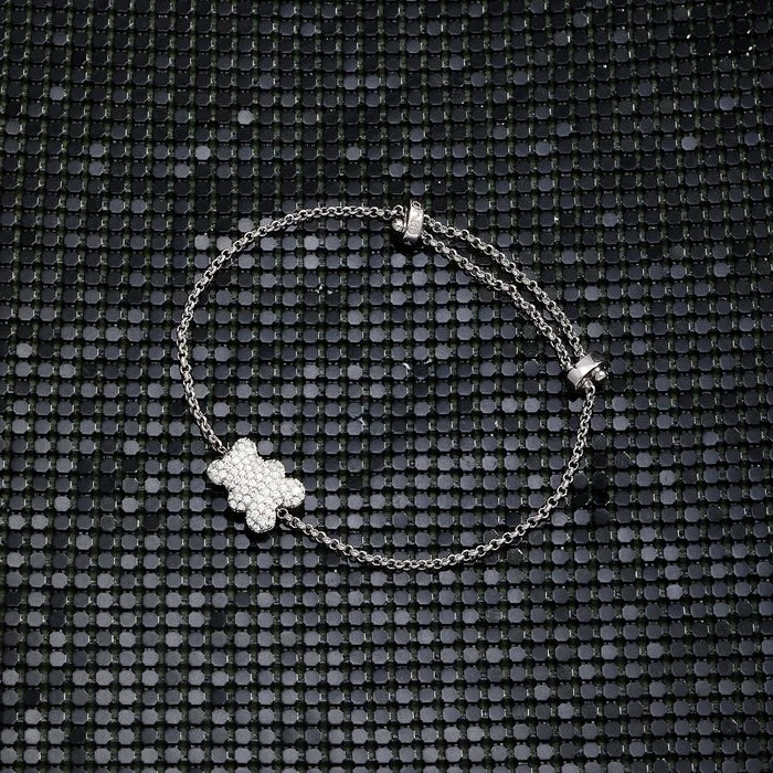 Bracelet ajustable unisexe APM Monaco Yummy Bear Baby Snow en argent 925 - Réf. AB4804OX-S vue 3