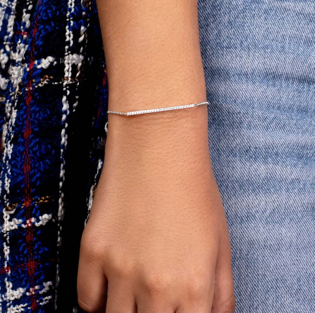 Bracelet ajustable en argent 925 APM Monaco AB2785OX avec zirconium vue 2