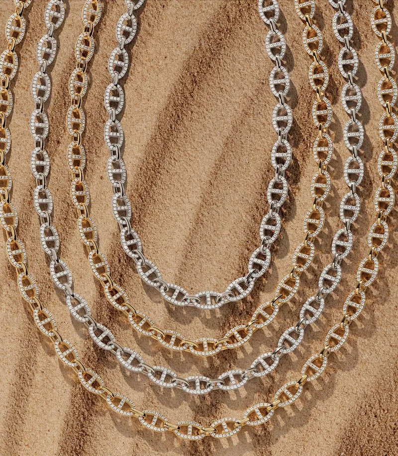 Collier pour Femme APM Monaco AC6312OX en maille marine argenté vue 4