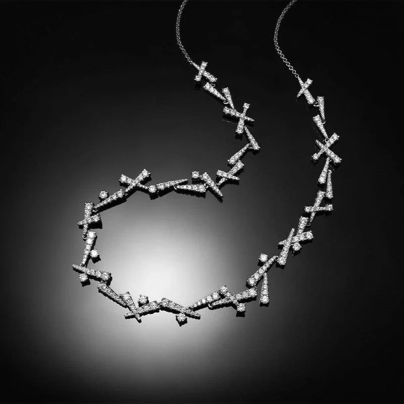 Collier APM Monaco Festival ajustable en argent 925, zirconium, réf. AC5533OX vue 3