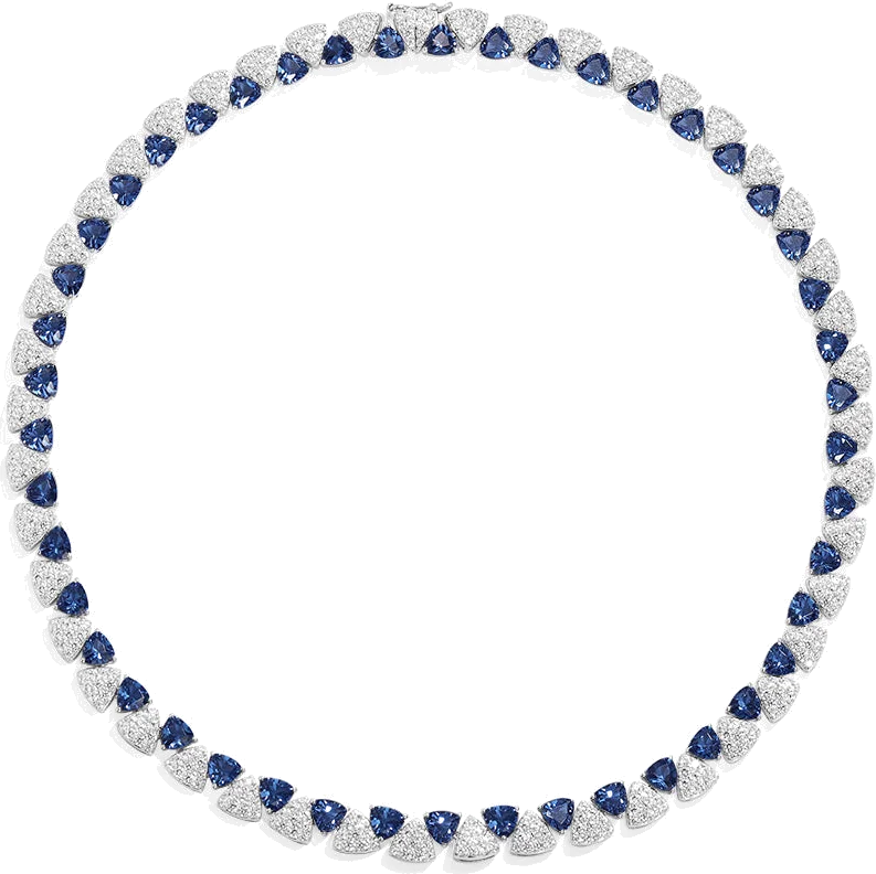 Collier ajustable pour femme APM Monaco AC7281XDKB Triangle Fuchsia et Argent 925