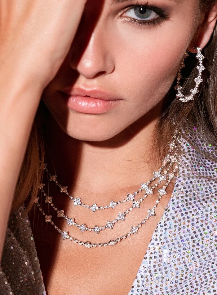 Collier femme APM Monaco AC6515OX triple chaînes argent 925 vue 3