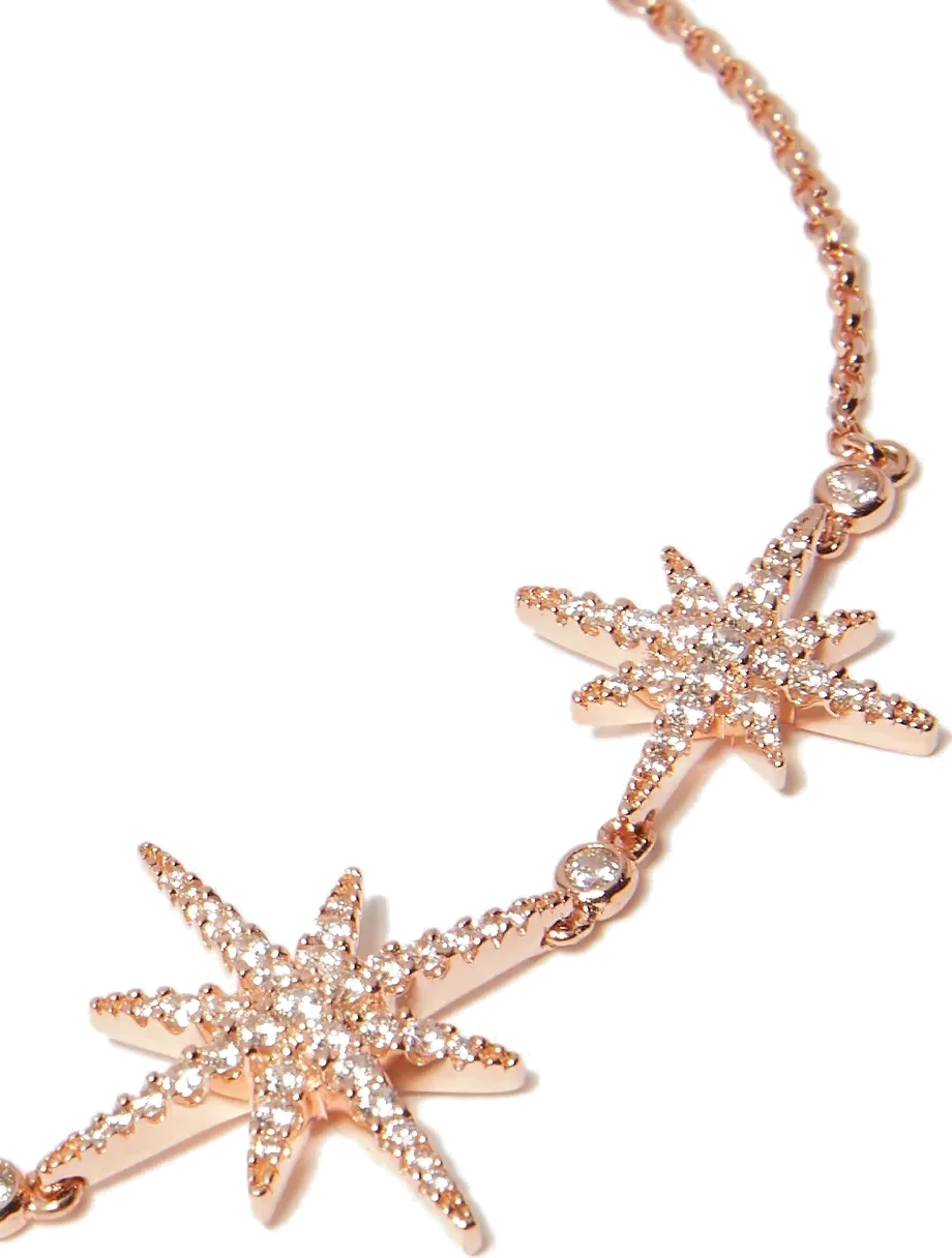 Bracelet ajustable APM Monaco Double Météorites en plaqué or rose - Réf. AS030-110277 - Pour femme vue 2