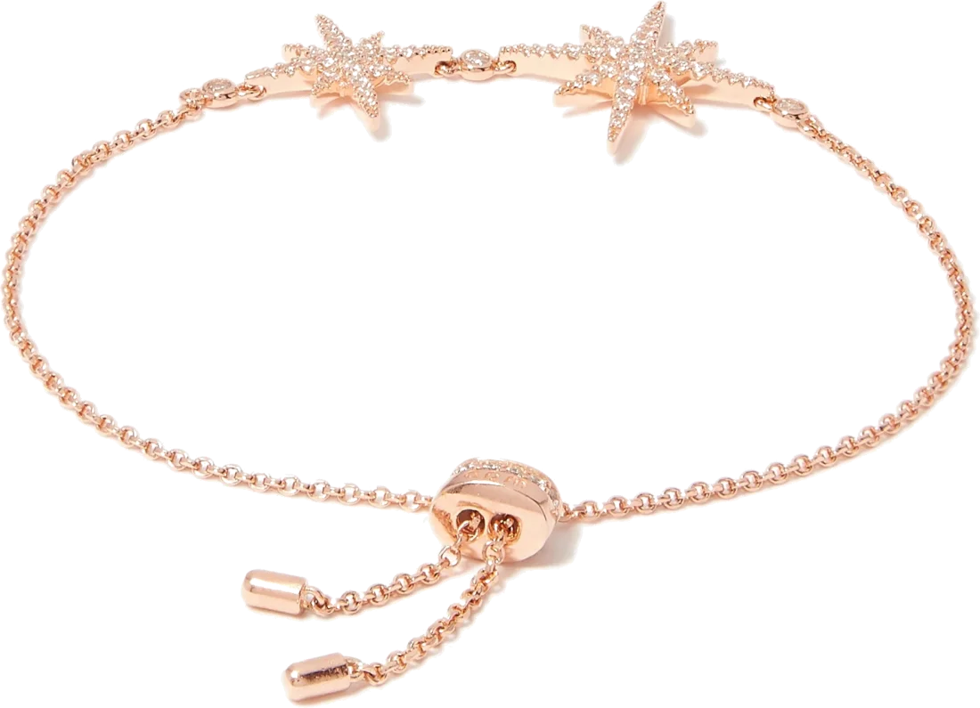 Bracelet ajustable APM Monaco Double Météorites en plaqué or rose - Réf. AS030-110277 - Pour femme vue 3