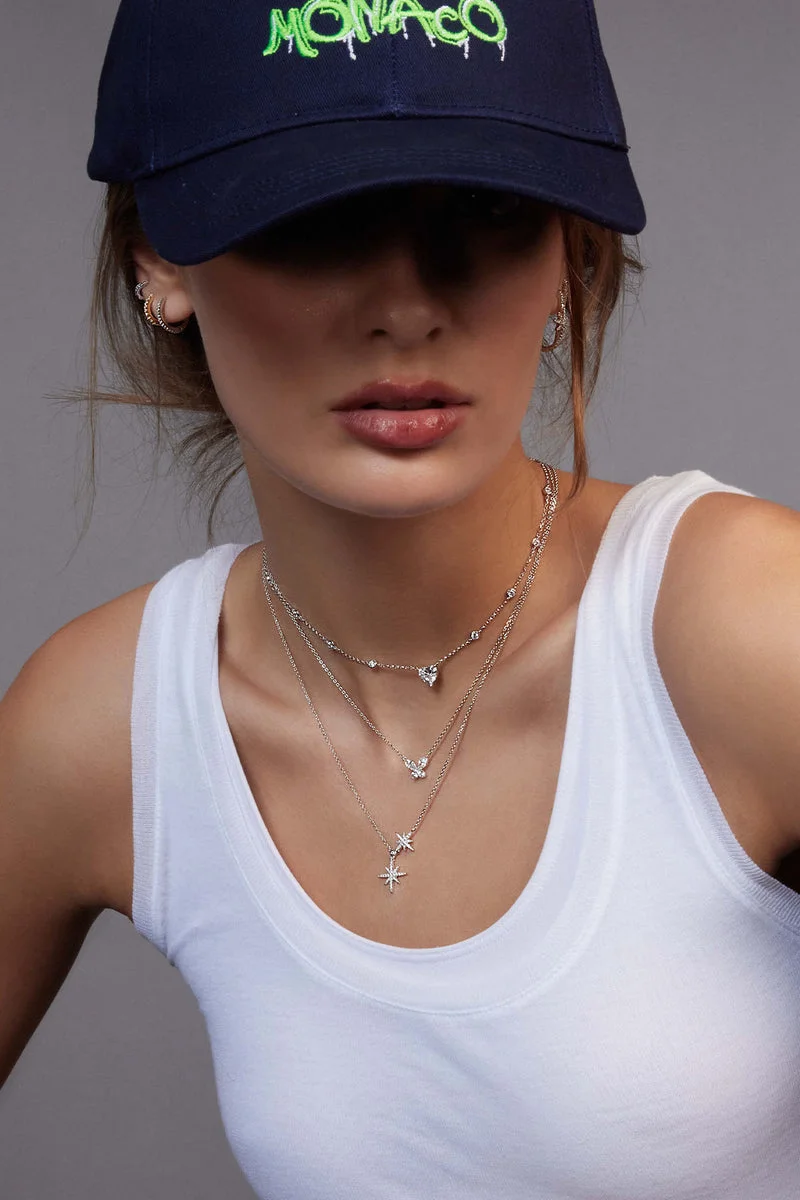 Collier pour Femme APM Monaco Triple Météorites en Argent 925, Réf. AX111185 vue 4