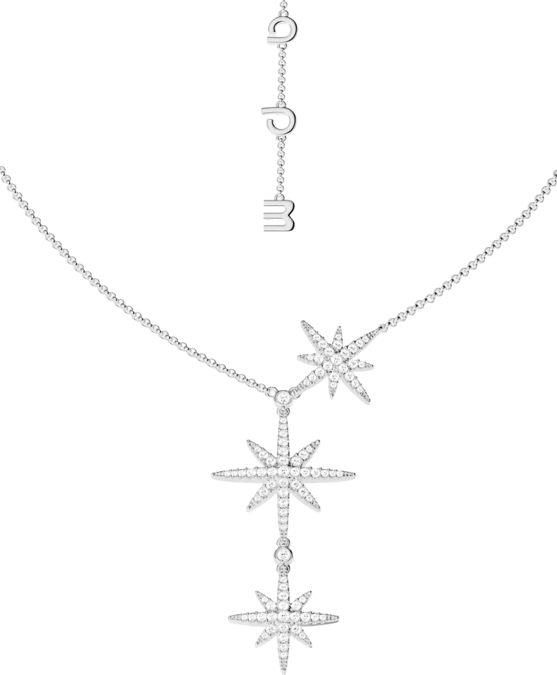 Collier pour Femme APM Monaco Triple Météorites en Argent 925, Réf. AX111185