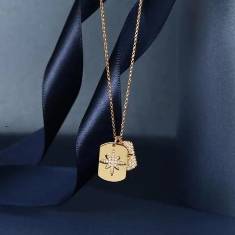 Collier APM Monaco AC4829OXY en plaqué or jaune pour Femme vue 2