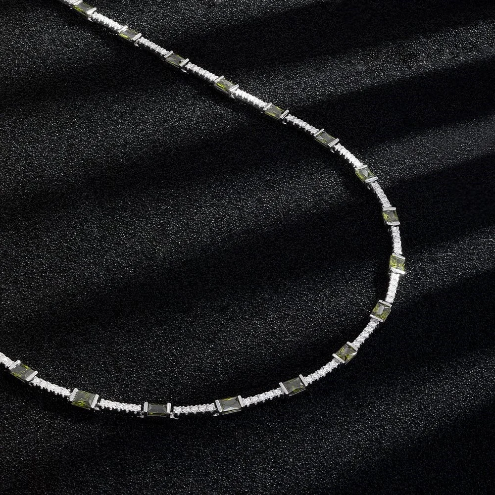 Collier pour Femme APM Monaco AC6260XARG en Argent 925 avec Pierres Vertes vue 2