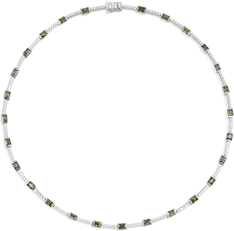 Collier pour Femme APM Monaco AC6260XARG en Argent 925 avec Pierres Vertes