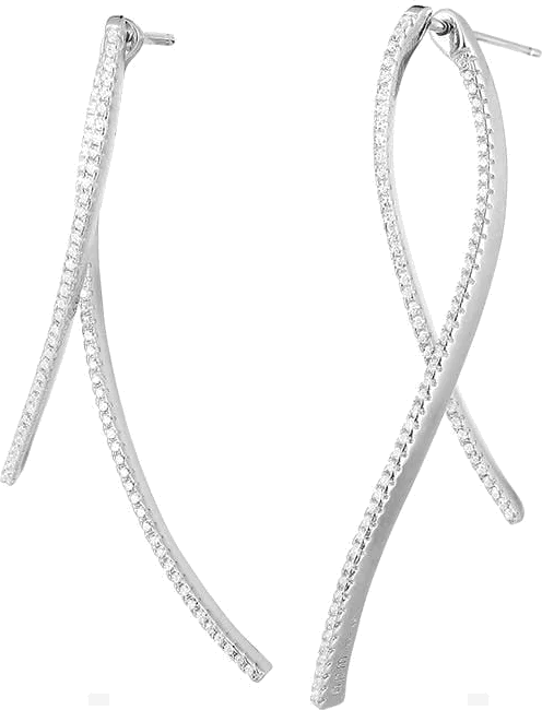 Boucles d'oreilles femme APM Monaco AE9000OX en argent 925 et zirconium vue 3