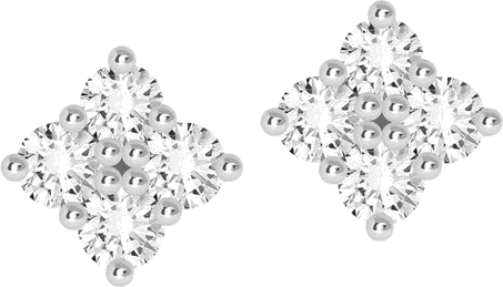 Boucles d'oreilles clou APM Monaco AE214 en argent 925 pour femme