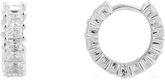 Boucles d'oreilles femme APM Monaco Éclat en Anneaux en argent 925 brillant - Réf. AE12314OX