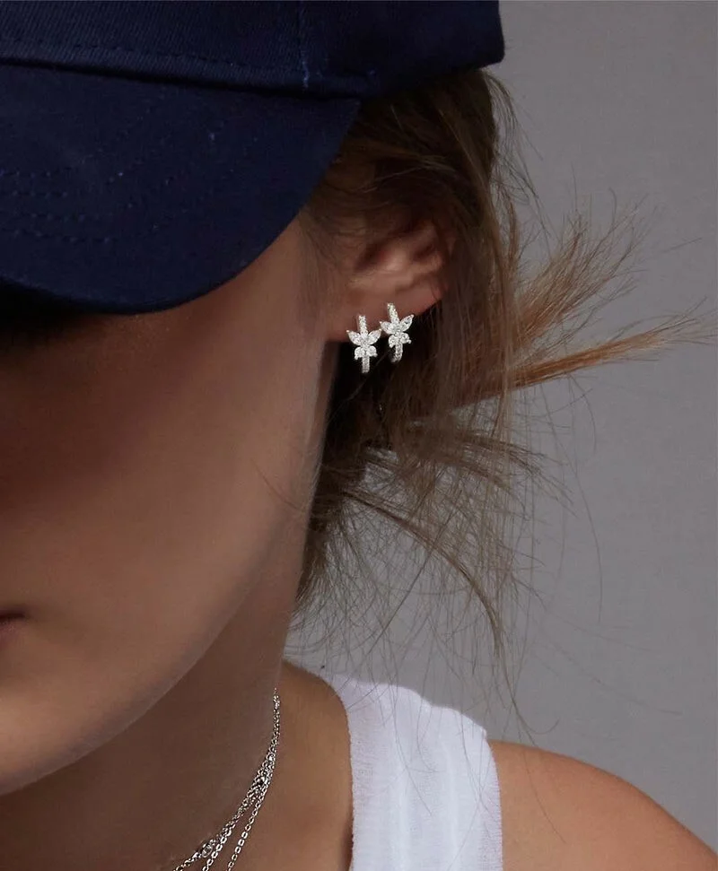 Boucles d'oreilles créoles APM Monaco Papillon en argent 925, réf. AE13734OX, pour femme vue 3