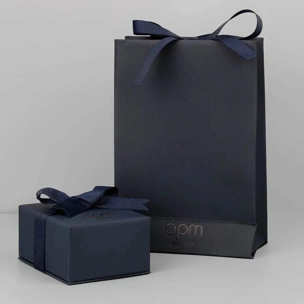 Bracelet Femme APM Monaco Up and Down Wavy, Plaqué Or Rose Pavé Cristaux Zirconium - Réf. PB5401OX-S vue 6