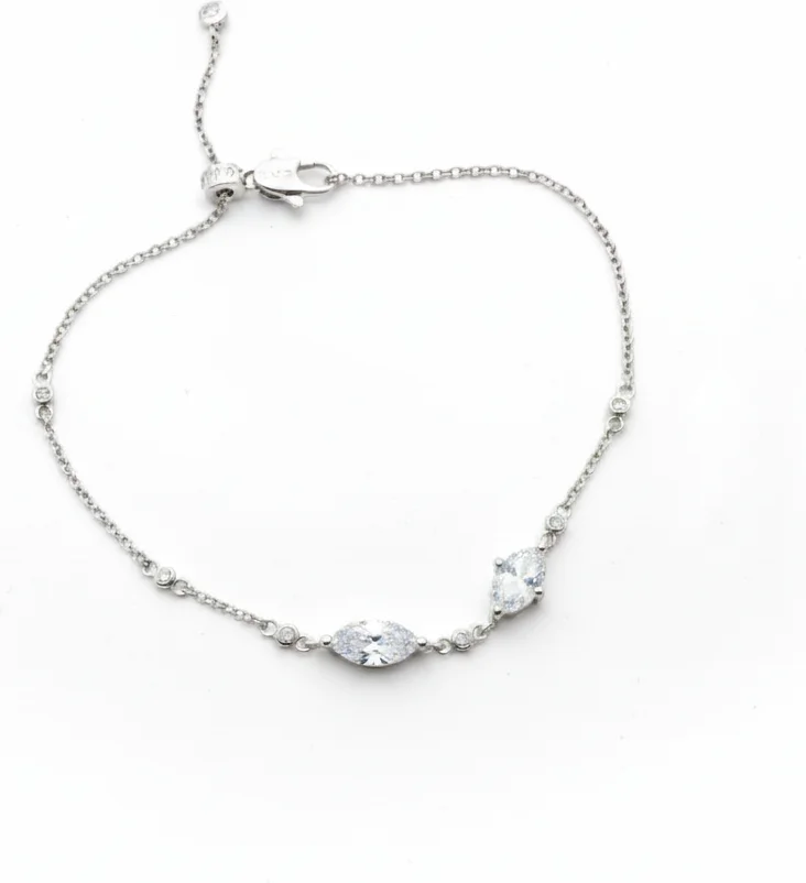 Bracelet femme APM Monaco argent 925 rhodié avec zirconiums - Réf. 112226