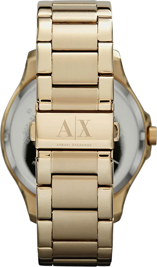 Montre Homme Armani Exchange AX2122 Chronographe Quartz Acier Doré Cadran Noir vue 3